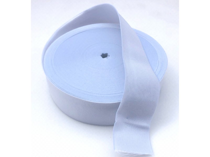 50mm White Soft  Elastic