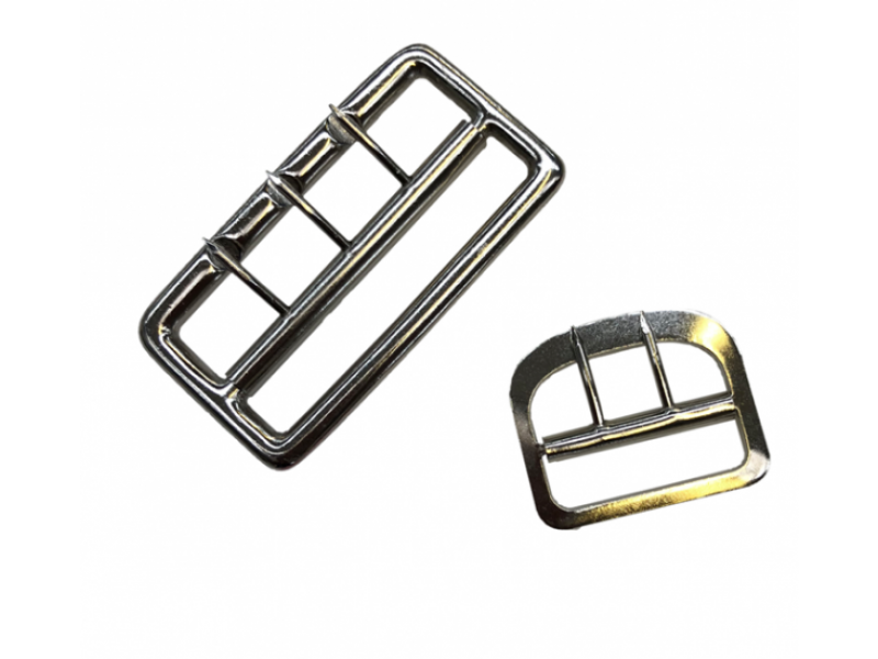 Prong Buckle for Webbing Nickel Plated