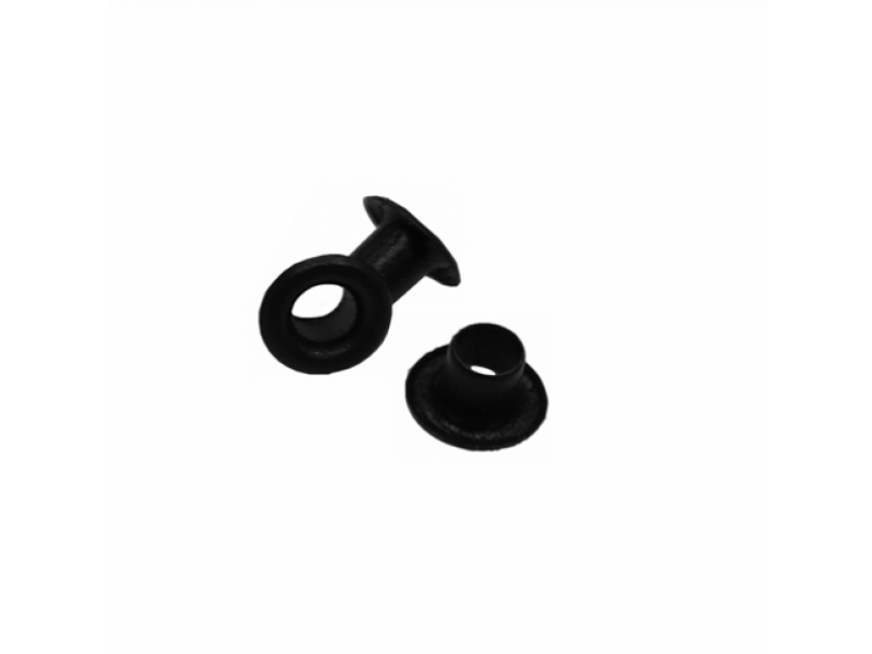 6mm Black Eyelets