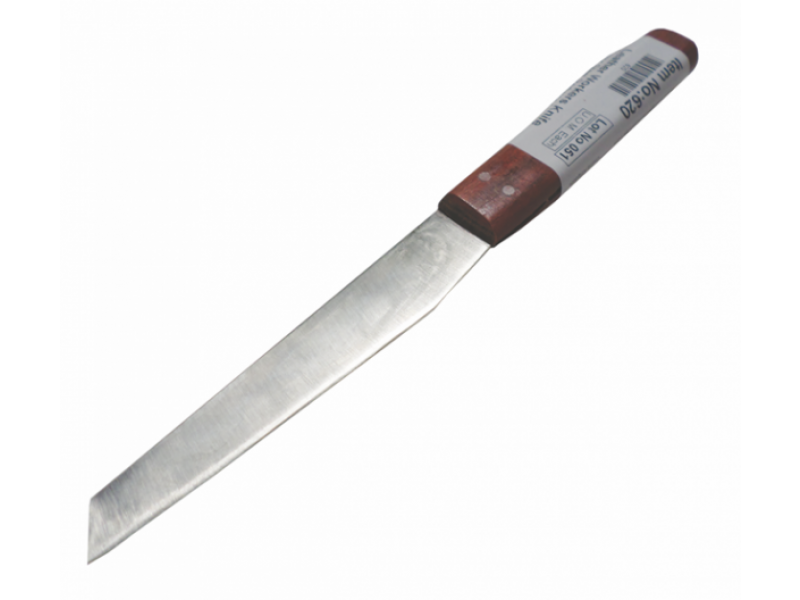 Knife Razor Steel Redwood Handle